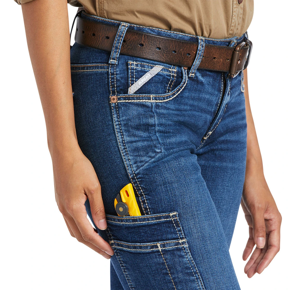 Ariat Rebar Riveter Straight Leg Ladies Jeans - Image 5