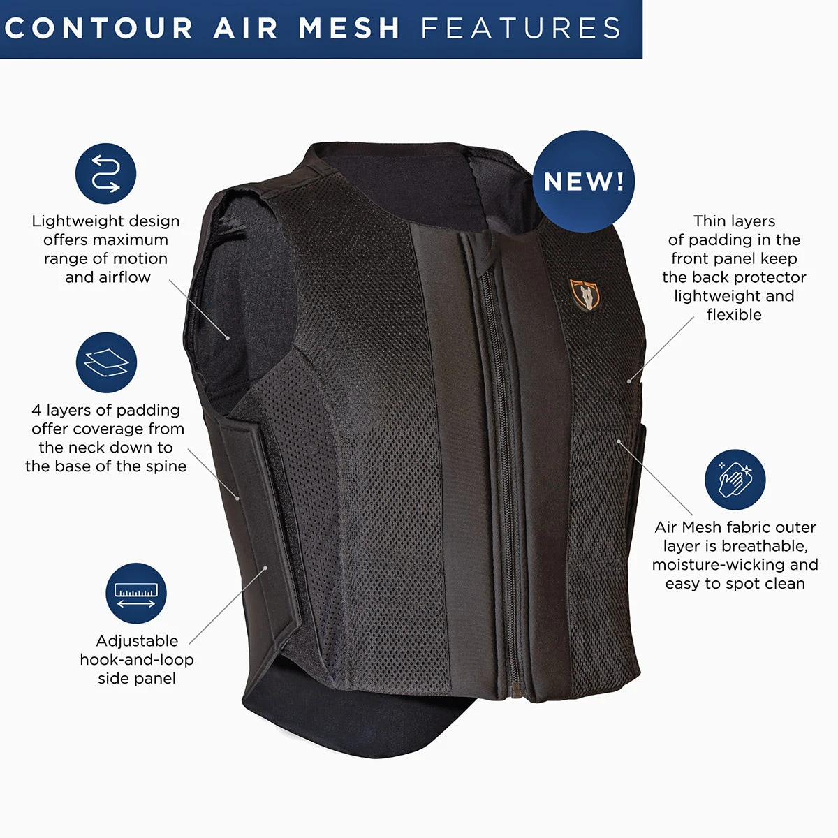 Tipperary Contour Air Mesh Back Protector - Youth - Image 2