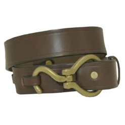 Plain Hoofpick Buckle 1.25 Inch Havana Belt