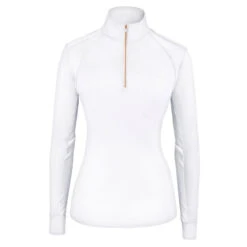 RJ Classics Sienna 37.5 LS Ladies Quarter Zip -White